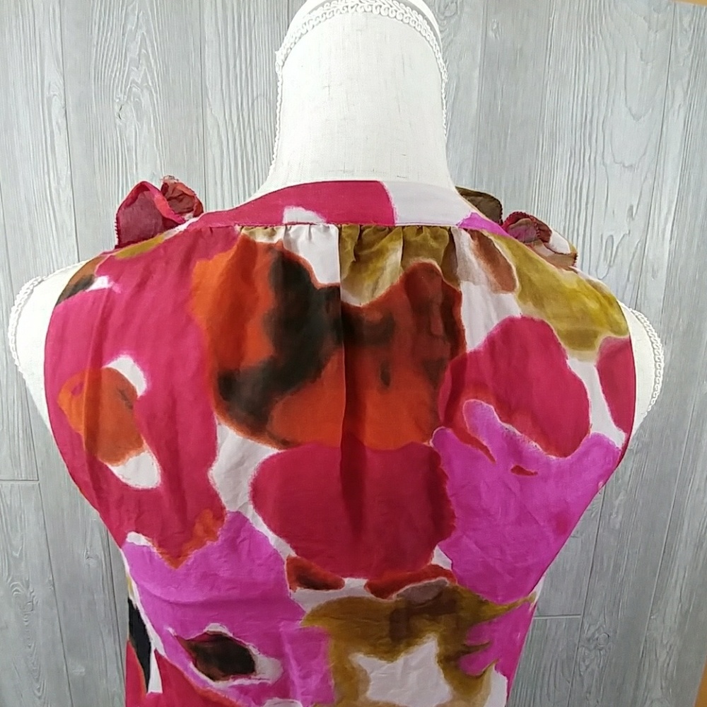 ANN TAYLOR LOFT XS Watercolor Shift Dress - Picture 7 of 9